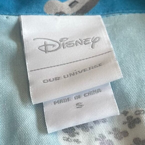 Disney 100 Character Icons Allover Print Woven Button-Up Shirt Top Small Men's - Picture 10 of 11